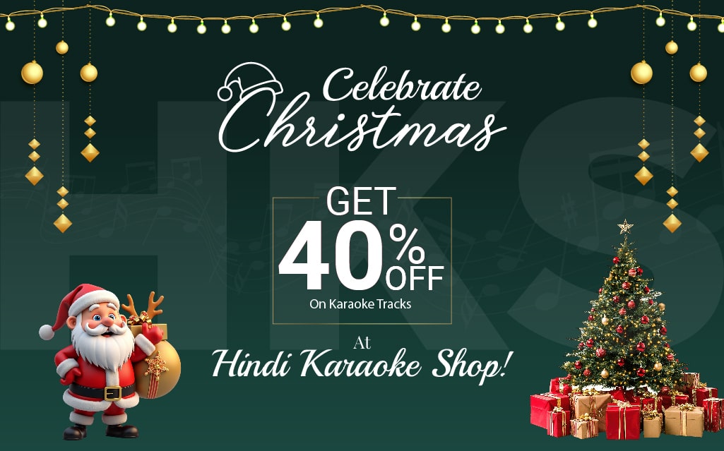 Celebrate Christmas with Music and Get 40% Off on Karaoke Tracks at Hindi Karaoke Shop!