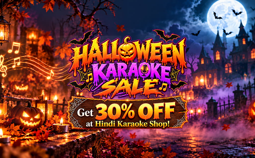 Halloween Karaoke Sale: Get 30% Off at Hindi Karaoke Shop!